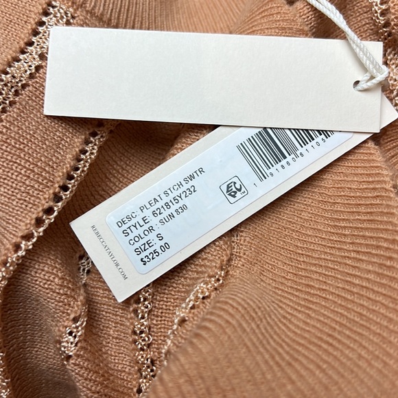 Rebecca Taylor Pleat Stitch Wool-Blend Sweater - Picture 8 of 8